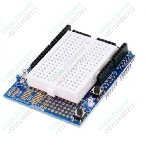 Arduino Uno Proto Shield With Syb-170 Mini Breadboard