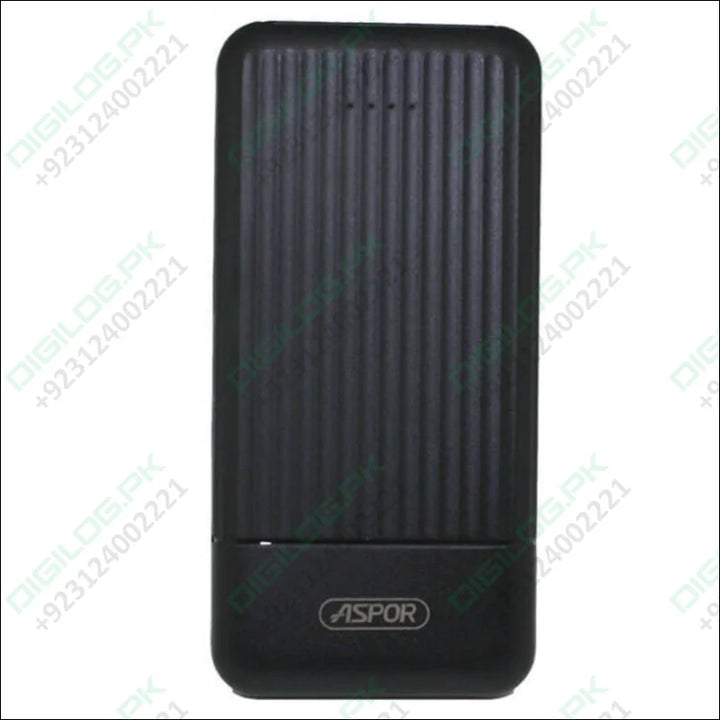 New ASPOR Power Bank 10000mAh Charging Fast With 2 USB Ports Battery Indicator Model A323