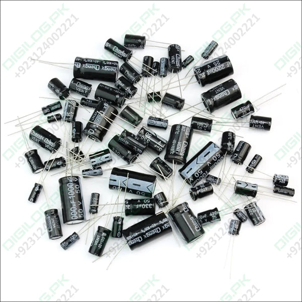 Assorted Commonly Used Values Capacitors Pack Electrolytic