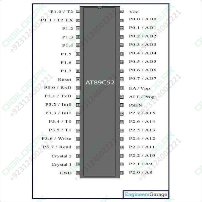 USED Atmel At89c52 Microcontroller