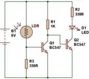 dark sensor using 2 transistors Spdt 12v 10amp 5 Pin Relay In Pakistan