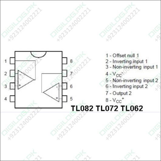 Tl082 Wide Bandwidth Dual Jfet Input Operational Amplifier