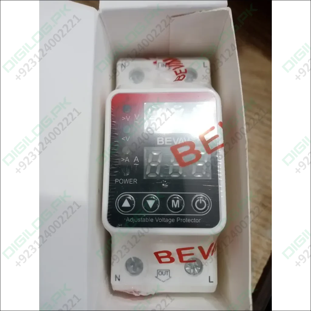 BEVAV 63Amp Adjustable Under Over Voltage Protector Relay