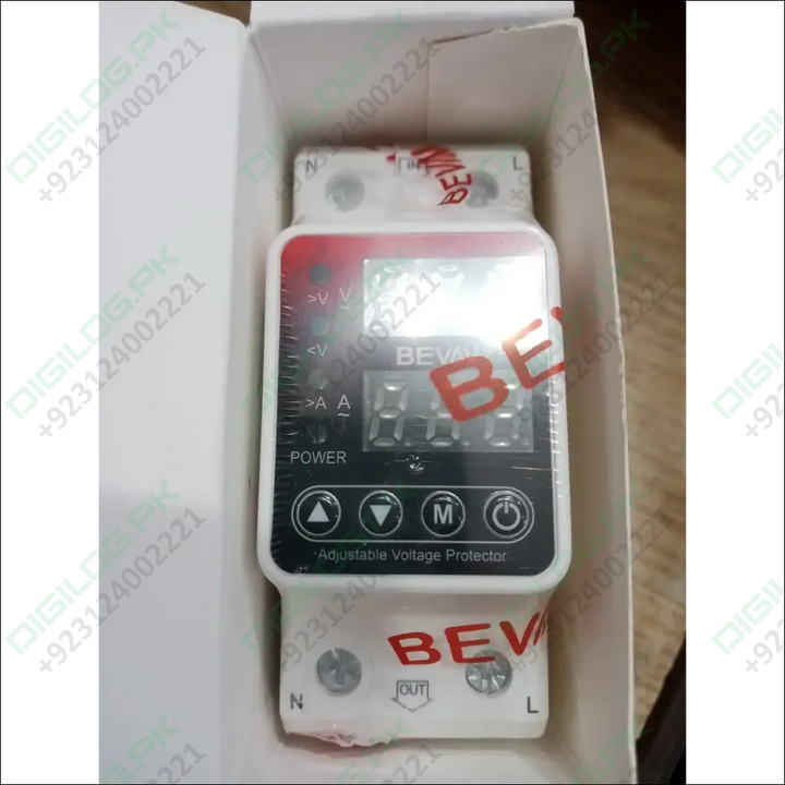 BEVAV 63Amp Adjustable Under Over Voltage Protector Relay
