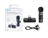 By-v10 Boya Wireless Lapel Microphone System, Usb C Omnidirectional Condenser Microphone For Youtube Tiktok Instagram Facebook Live Streaming And Vlog Recording — Buy online in Pakistan | digilog.pk
