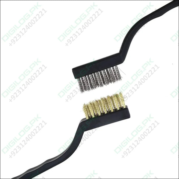 2pcs Wire Brush Stainless Steel Nylon Brass Brushes