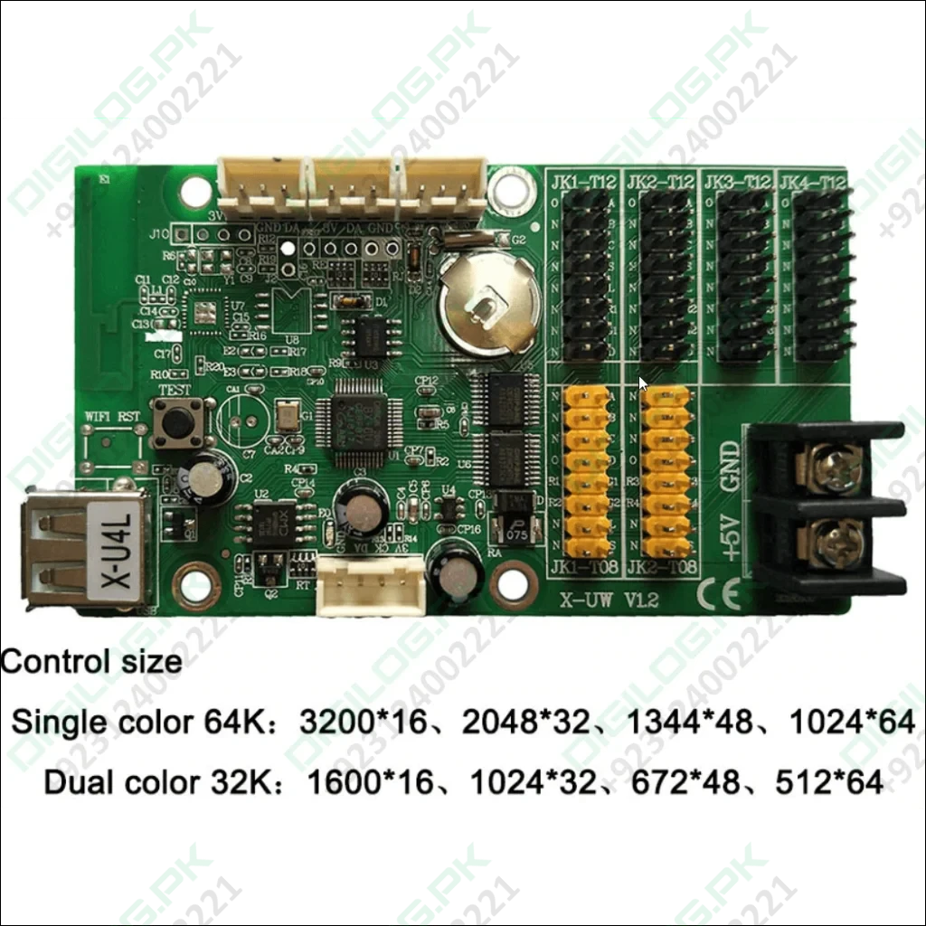 Bx-u4l P10 Led Signs Control Card, P10 Display Module Control Card, Si ...