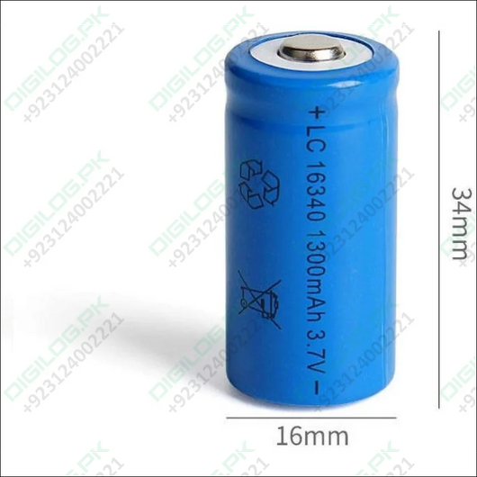 16340 Rechargeable Battery 100mah 3.7v Li-ion Cr123a