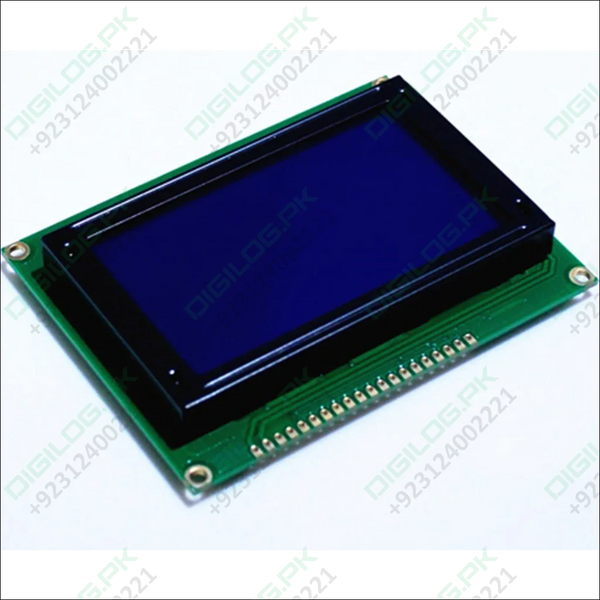 St7920 5v 12864b Lcd Module 128x64 Dots Graphic Blue Color