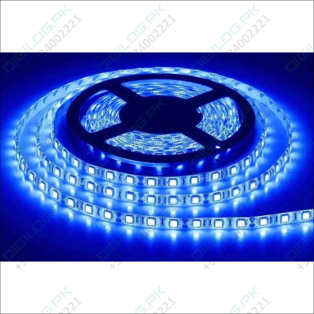 Blue Color 12v DC Strip Light Rolls 5 Meter Each