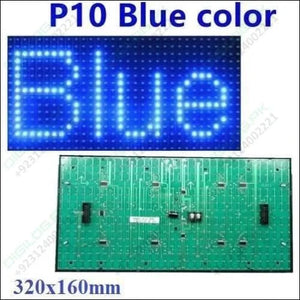 Blue P10 Outdoor Led Display Panel Module 5v 32x16 Hub12