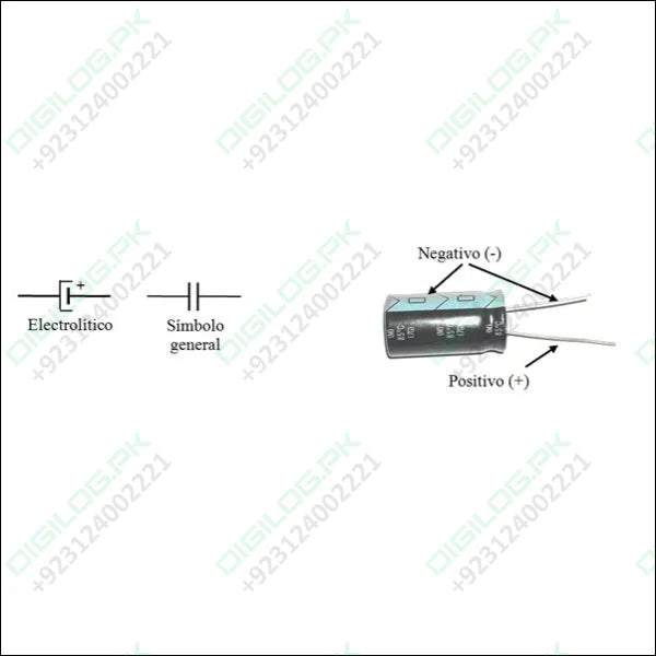 Electrolytic Capacitor 47uf 16V - Digilog.pk