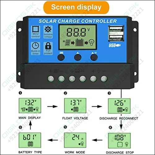 12v 24v 10a Solar Charge Controller Dy-002