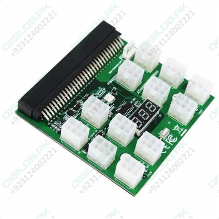 Power Supply Server 12 Port 6Pin 12V Breakout Board With LED Digital Display For 1200W 1000W 750W PSU GPU