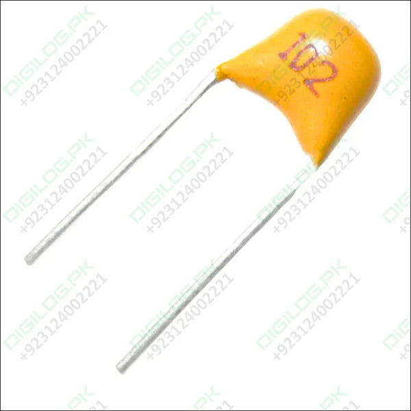 Yellow Multilayer Ceramic Capacitor 1000pf 50v 001uf capacitor with wire leads