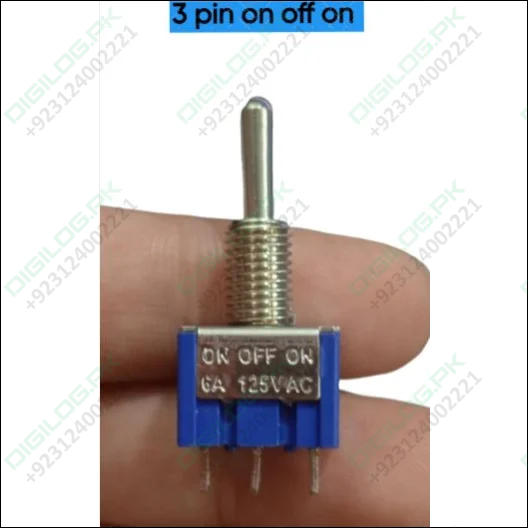 6a 3 pins on off on toggle switch