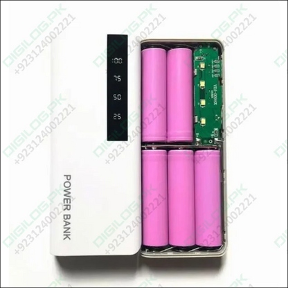 DIY 5x18650 Power Bank Case Dual USB Power Bank Box Shell Dual USB Charging Box With Digital Display Screen(Without Battery)