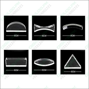 Parallel Lens Kit - 6 Piece Convex Lens Optical Experiment Set