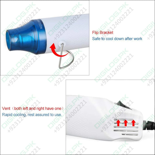 Compact 300w Mini Heat Gun - Portable Handheld Hot Air Tool