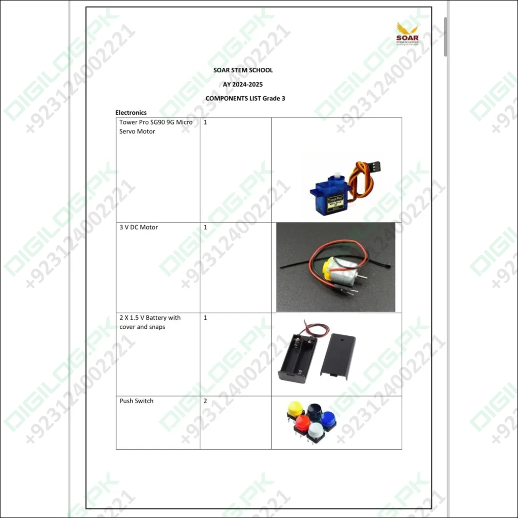 Component List Grade 3 SOAR STEM SCHOOL AY 2024-2025