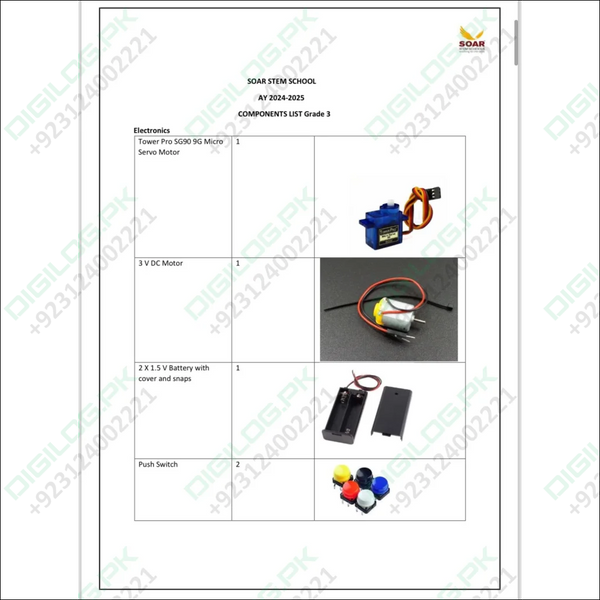 Component List Grade 3 SOAR STEM SCHOOL AY 2024-2025