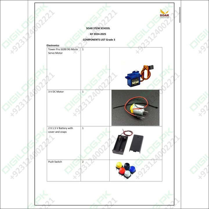 Component List Grade 3 SOAR STEM SCHOOL AY 2024-2025