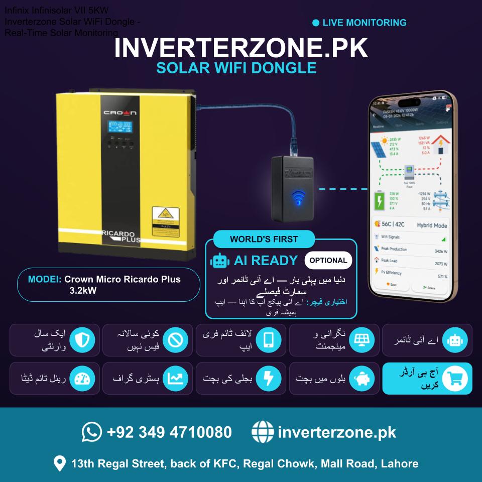 Crown Micro Ricardo Plus 3.2kW  Inverterzone Special Model Solar WiFi Dongle
