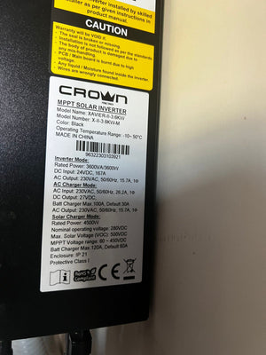 Crown Xavier II 3.6 KW New Model Solar Wifi Dongle Special Model