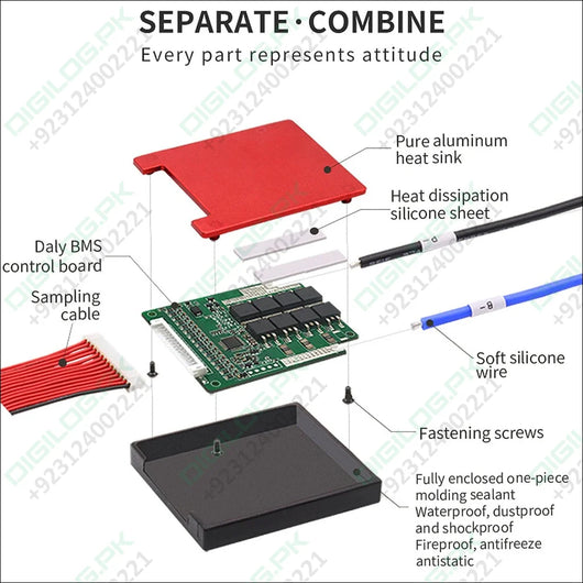 Daly 16s 60v 30a Bms For Li-ion With Balance Function