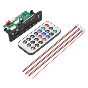DC 12V18V 5.0 MP3 Decoding Board 40W Amplifier Audio DIY MP3 Player Car FM Radio Module TF 3.5mm Mic Wireless Card