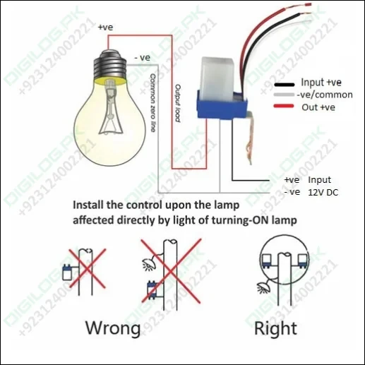 DC 12V Photocell Sun Switch Automatic On/Off Light Control Sensor Switch 10A Day Night Sensor Switch for Lights