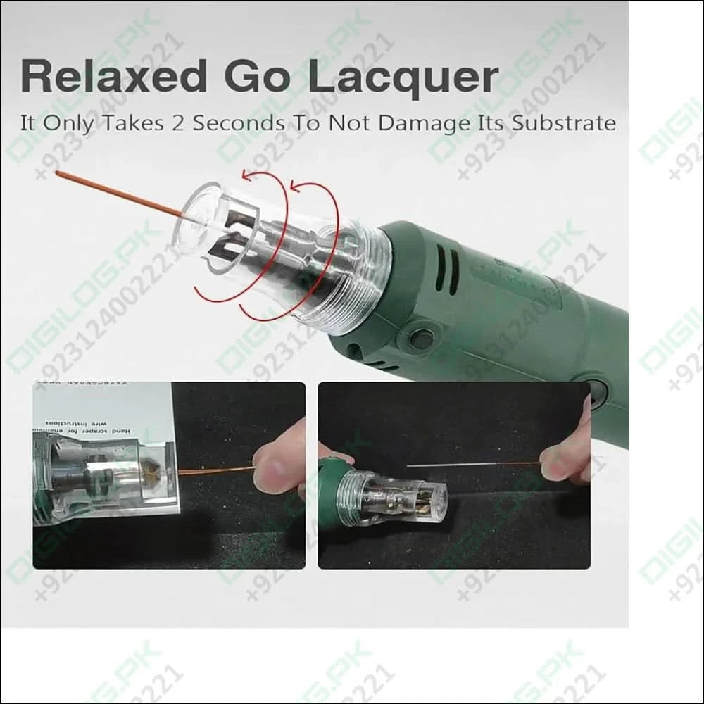 DF-8 Enameled Wire Stripping Machine Varnished Wire Stripper Enameled Copper-Digilog.pk