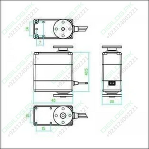 Doman Rc Metal Gear Dm - rs151m 360degree Robot Servo 15kg