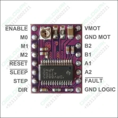 DRV8825 Stepper Motor Driver With Aluminum Heat Sink