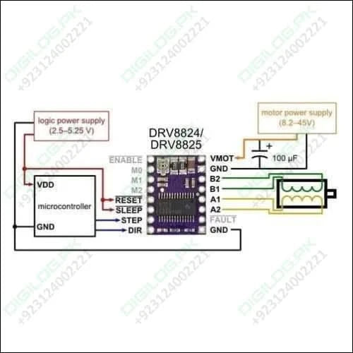 DRV8825 Stepper Motor Driver With Aluminum Heat Sink
