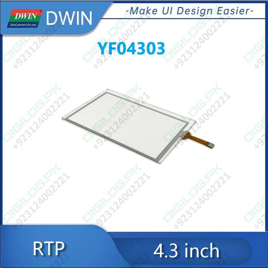 DWIN 4.3 Inch 4 Wire Resistive Touch Panel YF04303