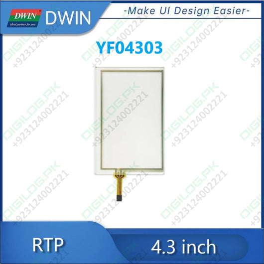 DWIN 4.3 Inch 4 Wire Resistive Touch Panel YF04303