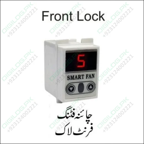 Front Lock Type Digital Ceiling Fan Dimmer With Remote