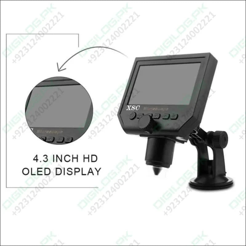 Digital Microscope 4.3in Hd Led 3.6mp 1 - 600x Continuous