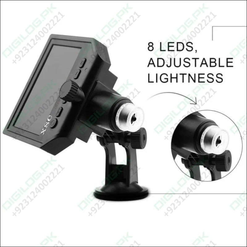 Digital Microscope 4.3in Hd Led 3.6mp 1 - 600x Continuous