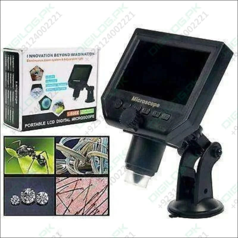 Digital Microscope 4.3in Hd Led 3.6mp 1 - 600x Continuous