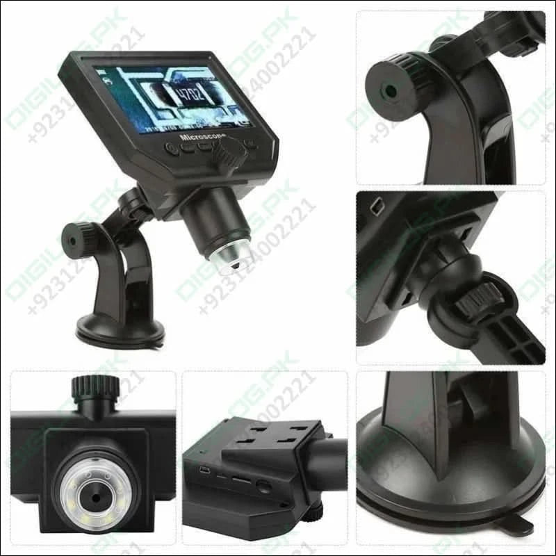Digital Microscope 4.3in Hd Led 3.6mp 1 - 600x Continuous