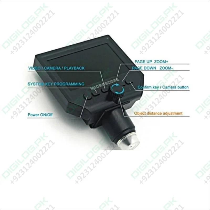 Digital Microscope 4.3in Hd Led 3.6mp 1 - 600x Continuous