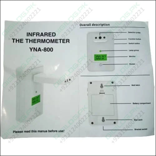 Wall Mounted Thermal Scanner (Temperature Scanner) Yna-800