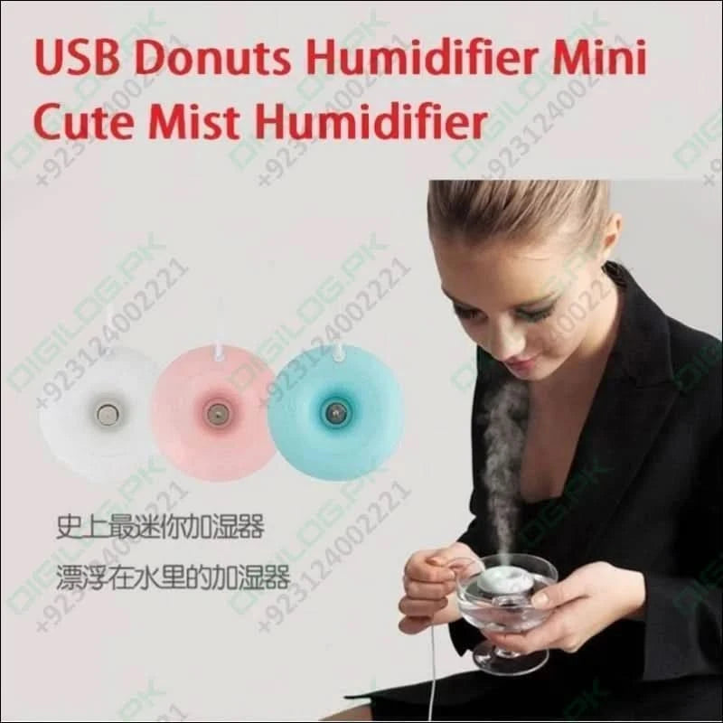 Donuts Shape Mini Usb Humidifier Mist Maker Air Diffuser