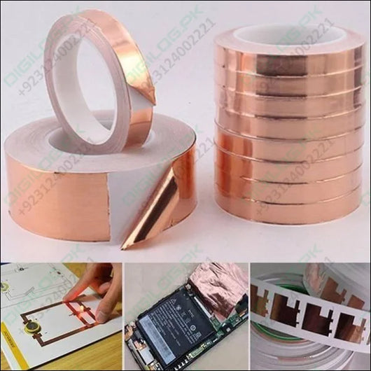 Emi 6mm 30m Copper Foil Conductive Adhesive Tape