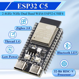ESP32-C5 Development Board 30-Pin 4MB Flash Dual USB-C Dual-Band WiFi 6 BLE 5.0