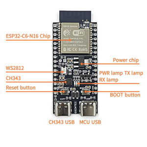 ESP32-C6-DevKitC-1 v1.2 N16 Development Board