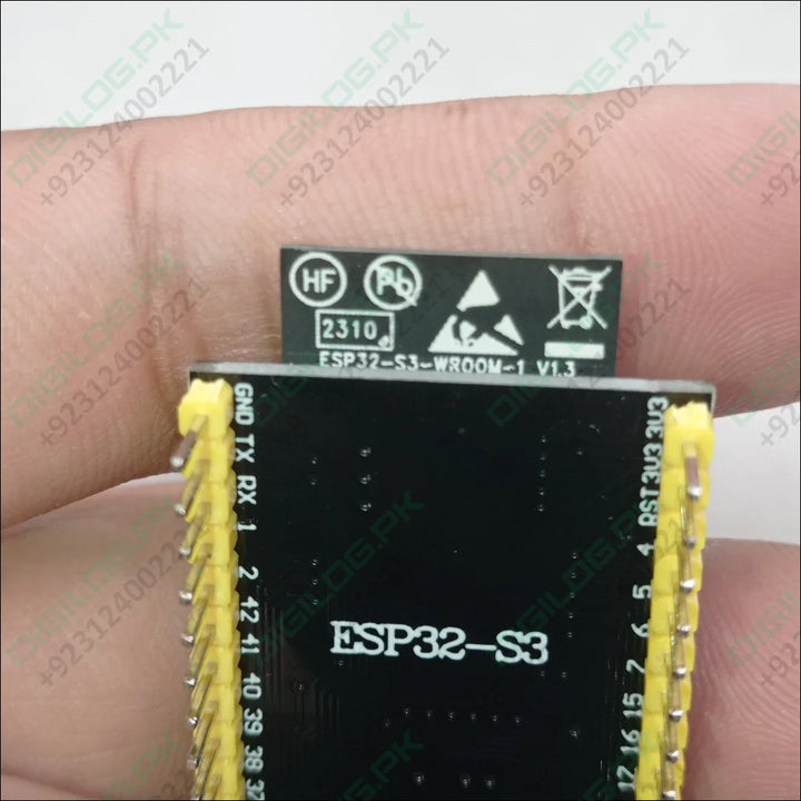 ESP32-S3 microcontroller development board with header pins for low energy applications in Pakistan