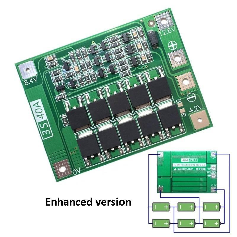 Enhanced Version 3S 40A Li-ion Lithium Battery Charger